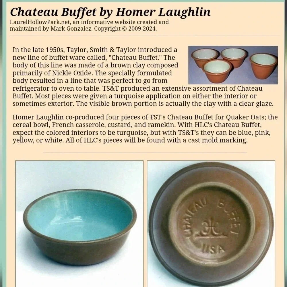 Vintage Chateau Buffet Set of 6 Ramikens For Kitty Rescue!
